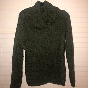 Banana Republic green knit cowl neck sweater